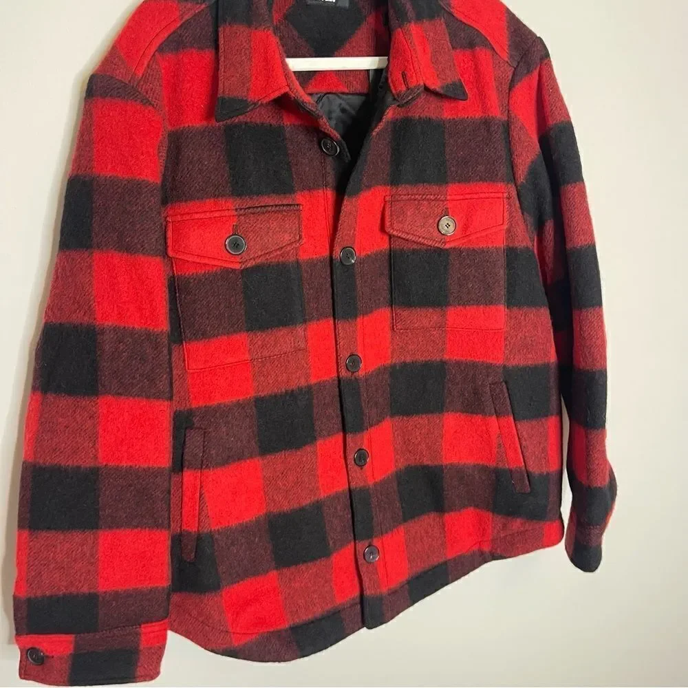 $615 The Kooples Overshirt-style checked jacket Men’s NWT Large